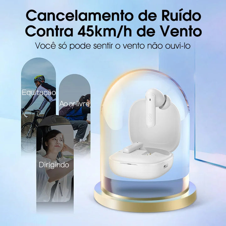 Fone de Ouvido QCY HT05 Sem Fio ANC Bluetooth 5.2